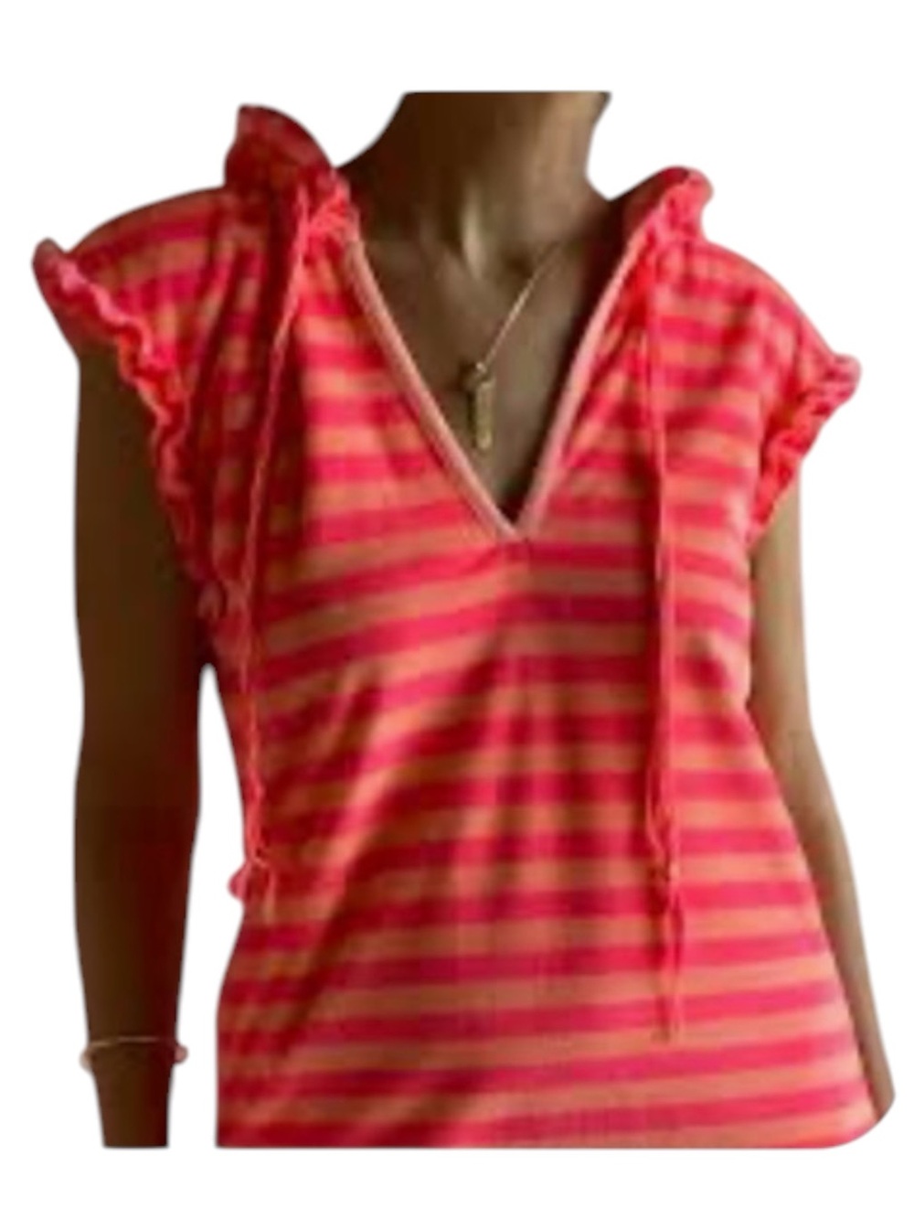 Betsey Johnson Striped Terrycloth Cover Up Dress